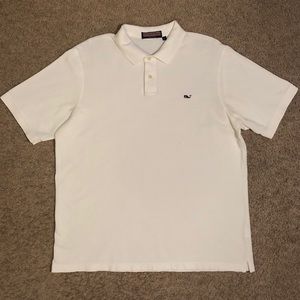 Men’s vineyard vines white polo large